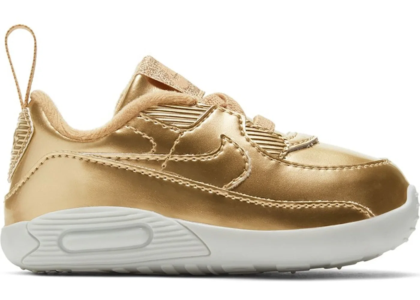 Детские кроссовки Lifestyle Nike Air Max 90, Metallic Gold/Metallic Gold-White