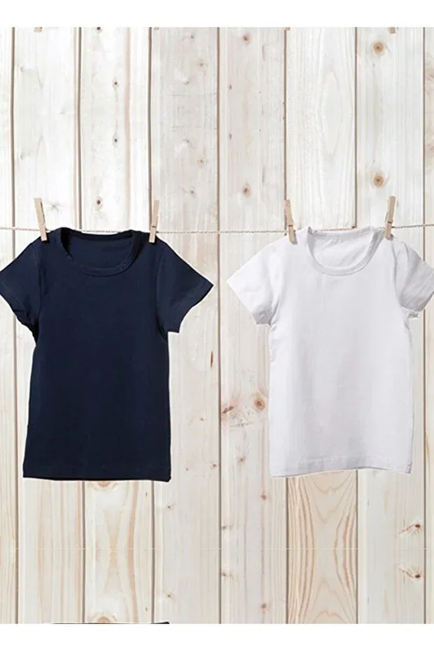 Детское белье для мальчиков хлопковое комплект 2 шт Blackspade, White + Navy Blue