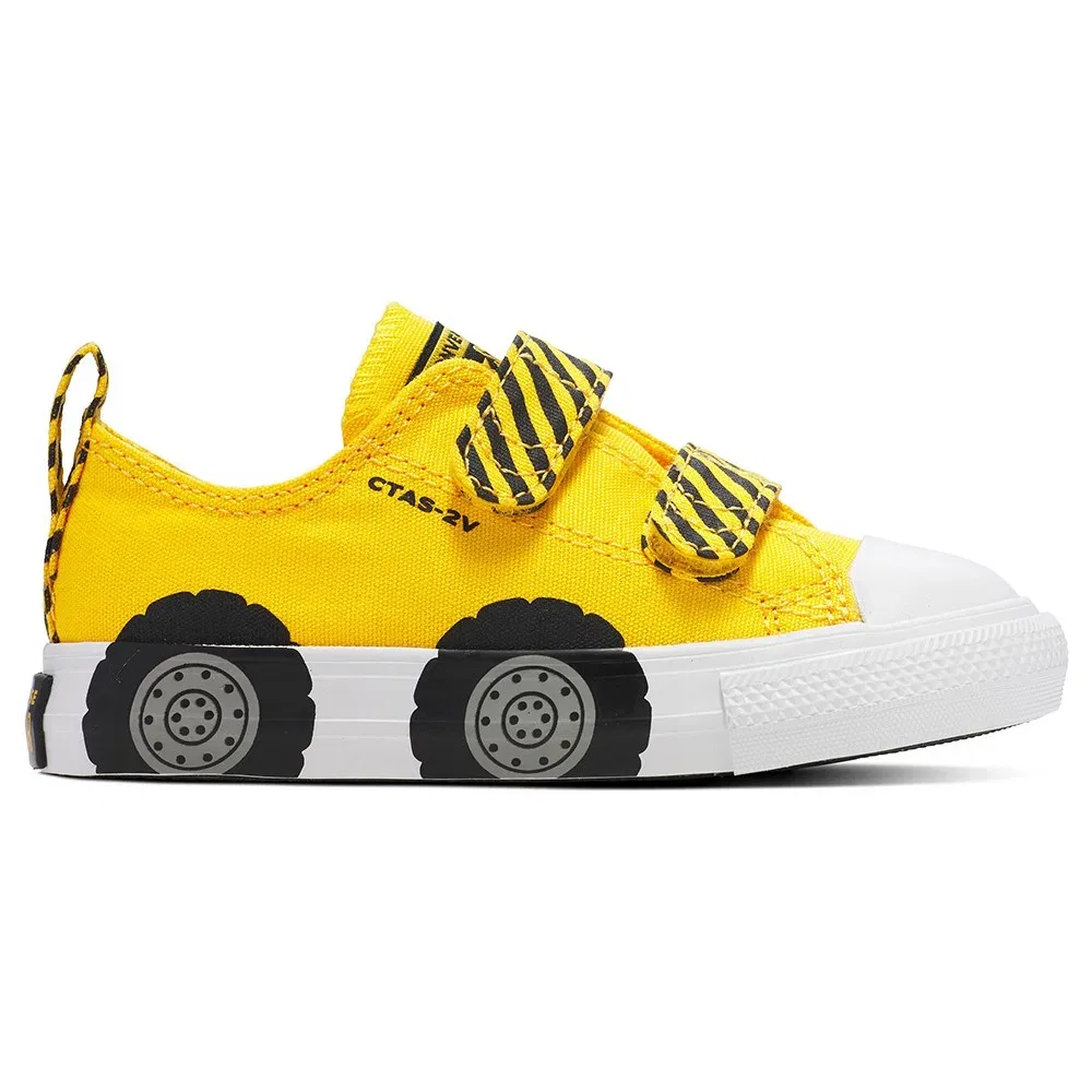 Детские кроссовки на платформе с принтом Construction Truck Converse