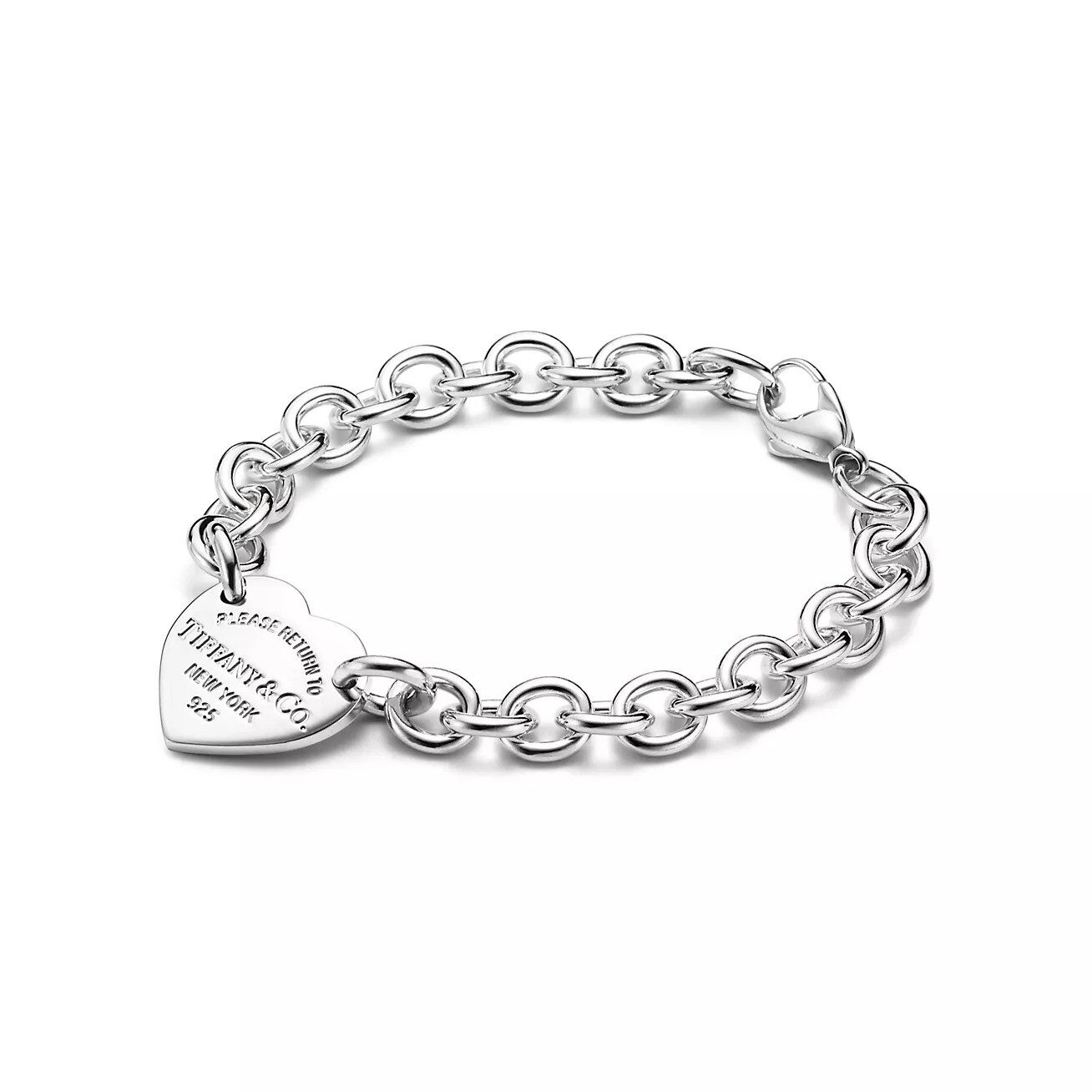 Браслет Tiffany & Co. Return to Tiffany Heart Tag, серебро — фото 2