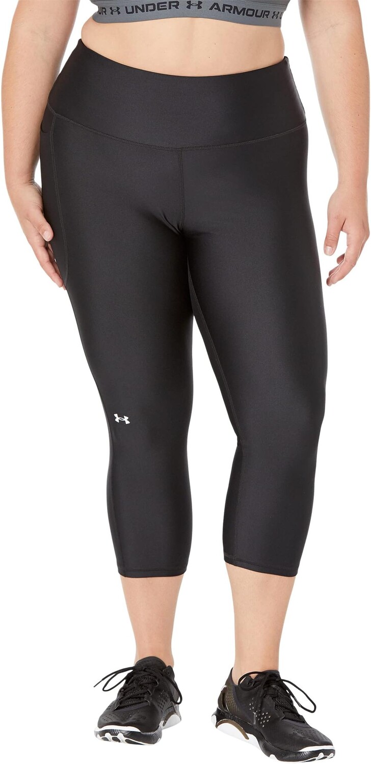 

Брюки Plus Size HeatGear Armour High-Rise Capris Under Armour, цвет Black/White