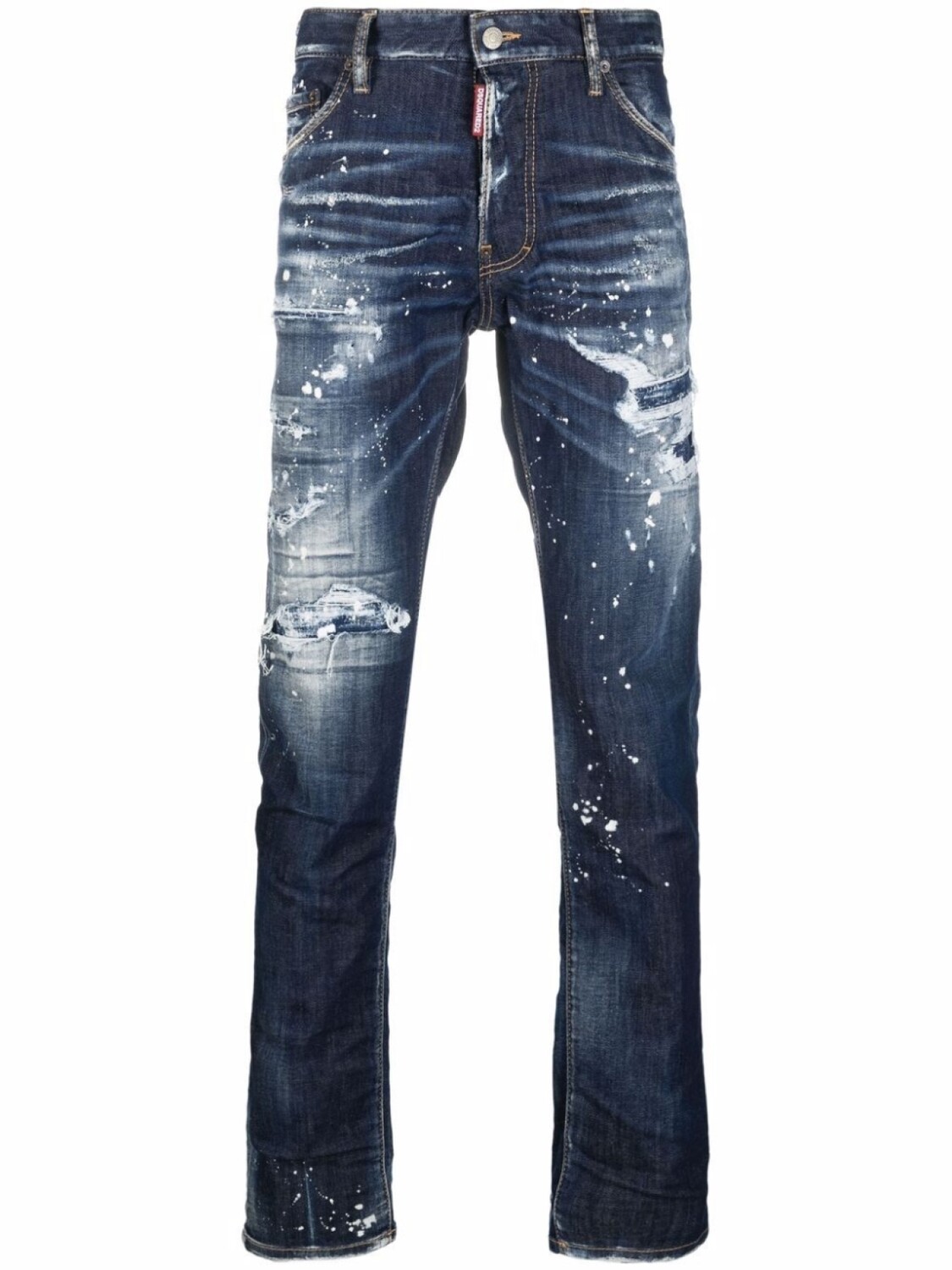 

DSQUARED2 джинсы с эффектом потертости, синий