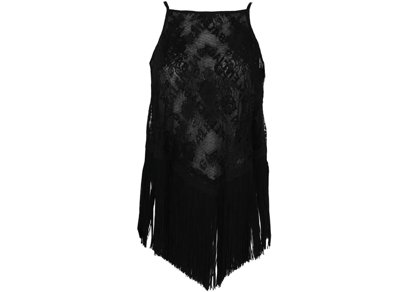 Женский топ с бахромой Balenciaga, Black