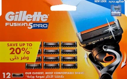 Сменные лезвия для бритвы Gillette Fusion Pro, 12 шт.