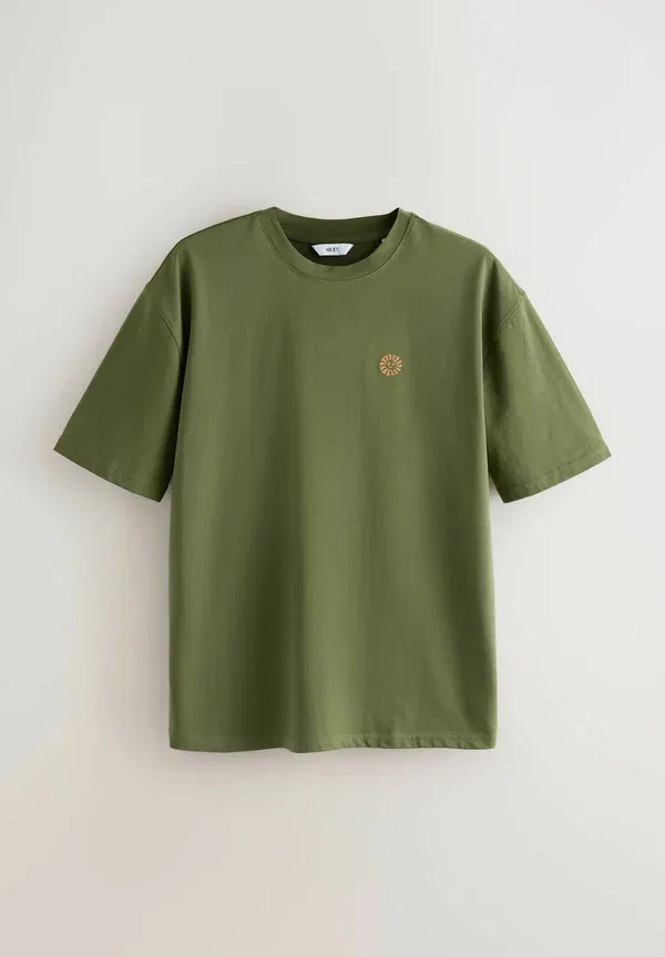 Комплект пижамы из 2 предметов с коротким рукавом, хлопок, Regular fit - graphic sleeve set 2 pack, Next, Зеленый, Оранжевый — фото 3