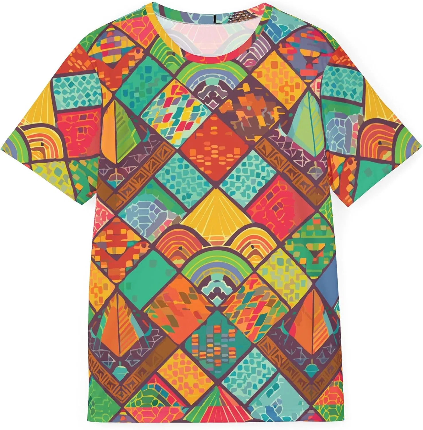 Футболка с африканским принтом AubryAfrica, Multicolor