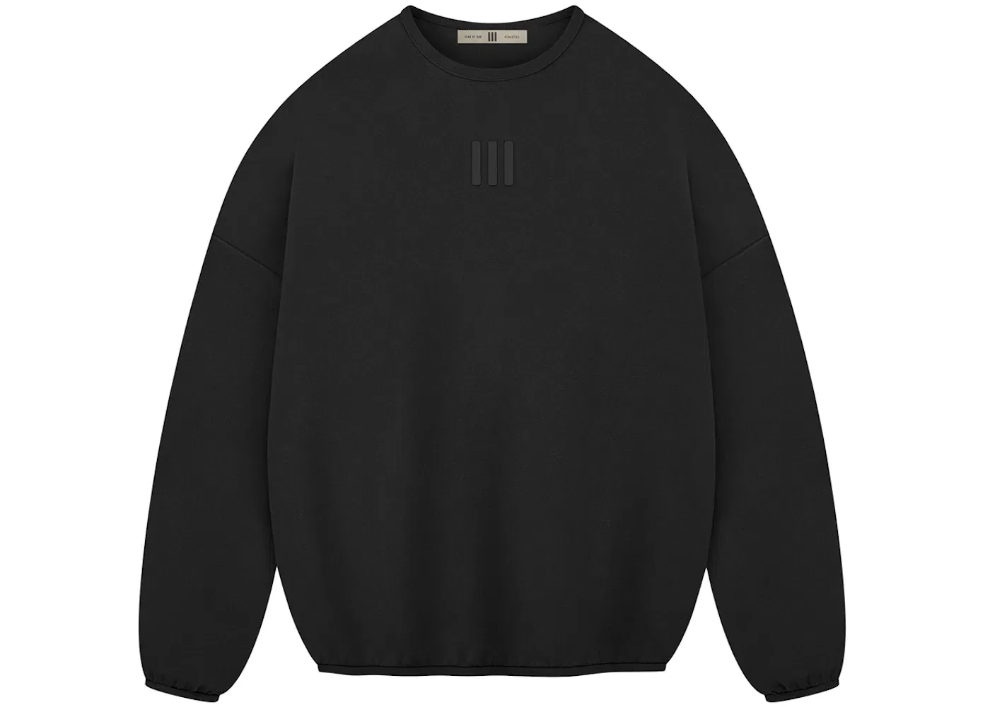 Мужской свитшот из футера с принтом Fear of God Athletics, Black
