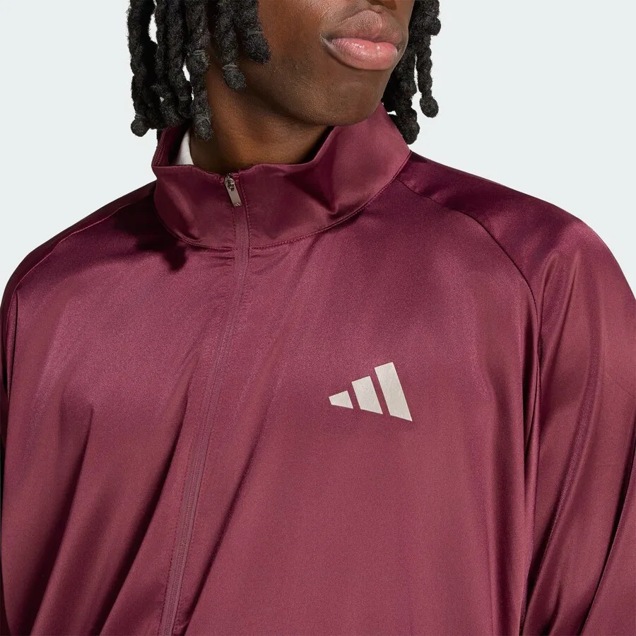 Спортивная куртка ADIDAS PERFORMANCE винно-красного цвета — фото 3