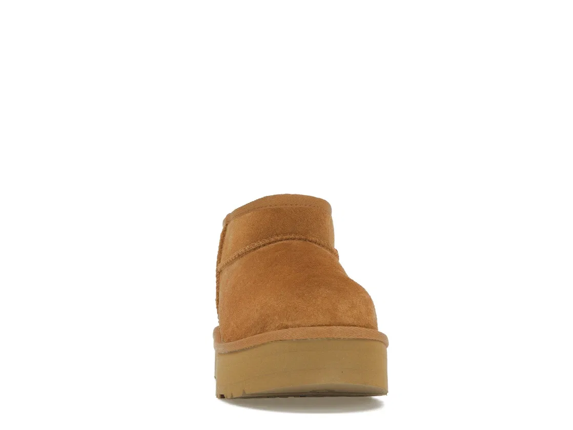 Детские ботинки на платформе UGG Classic Ultra Mini Platform Boot, Chestnut — фото 2
