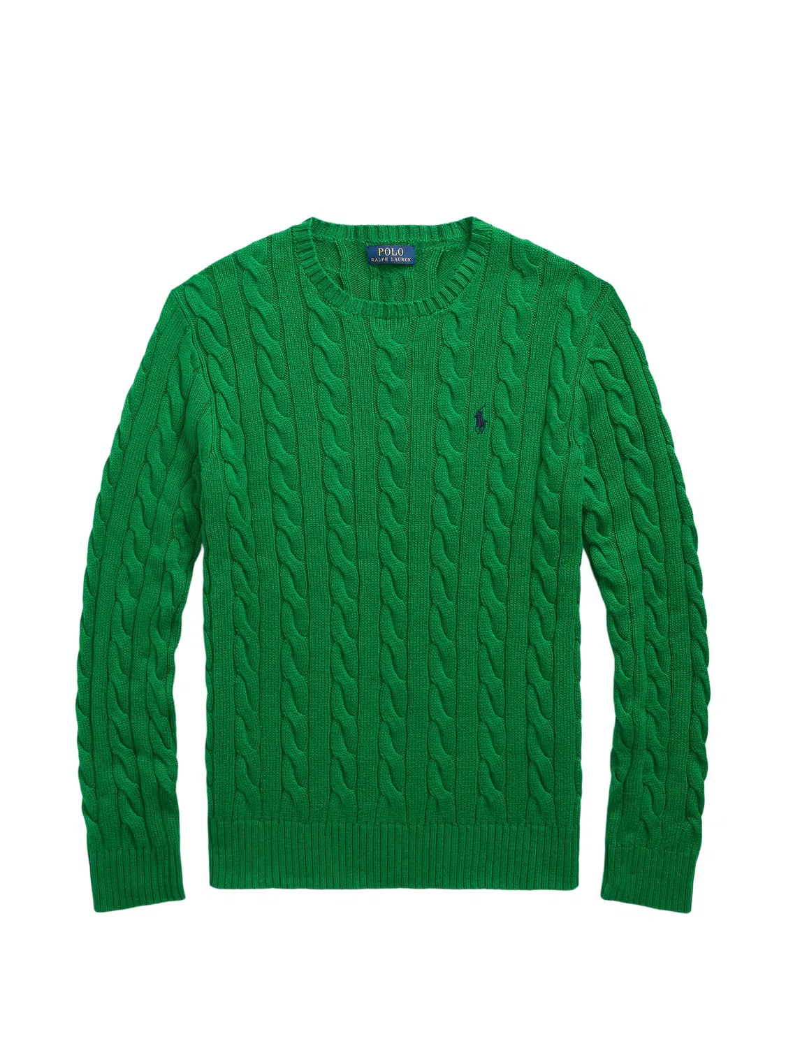 Polo Ralph Lauren Свитер с косами зеленый