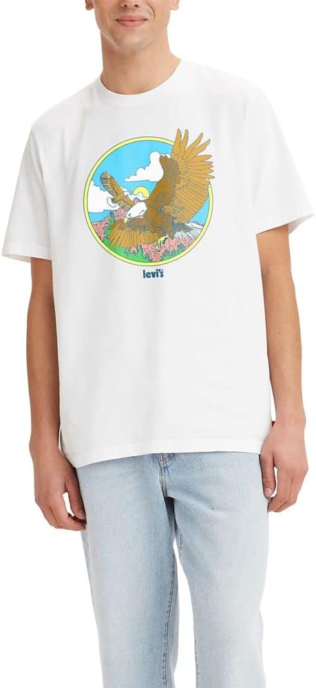 

Мужская футболка с рисунком Levi's (также доступна в размерах Big и Tall), Eagle White, Белый, Мужская футболка с рисунком Levi's (также доступна в размерах Big и Tall), Eagle White