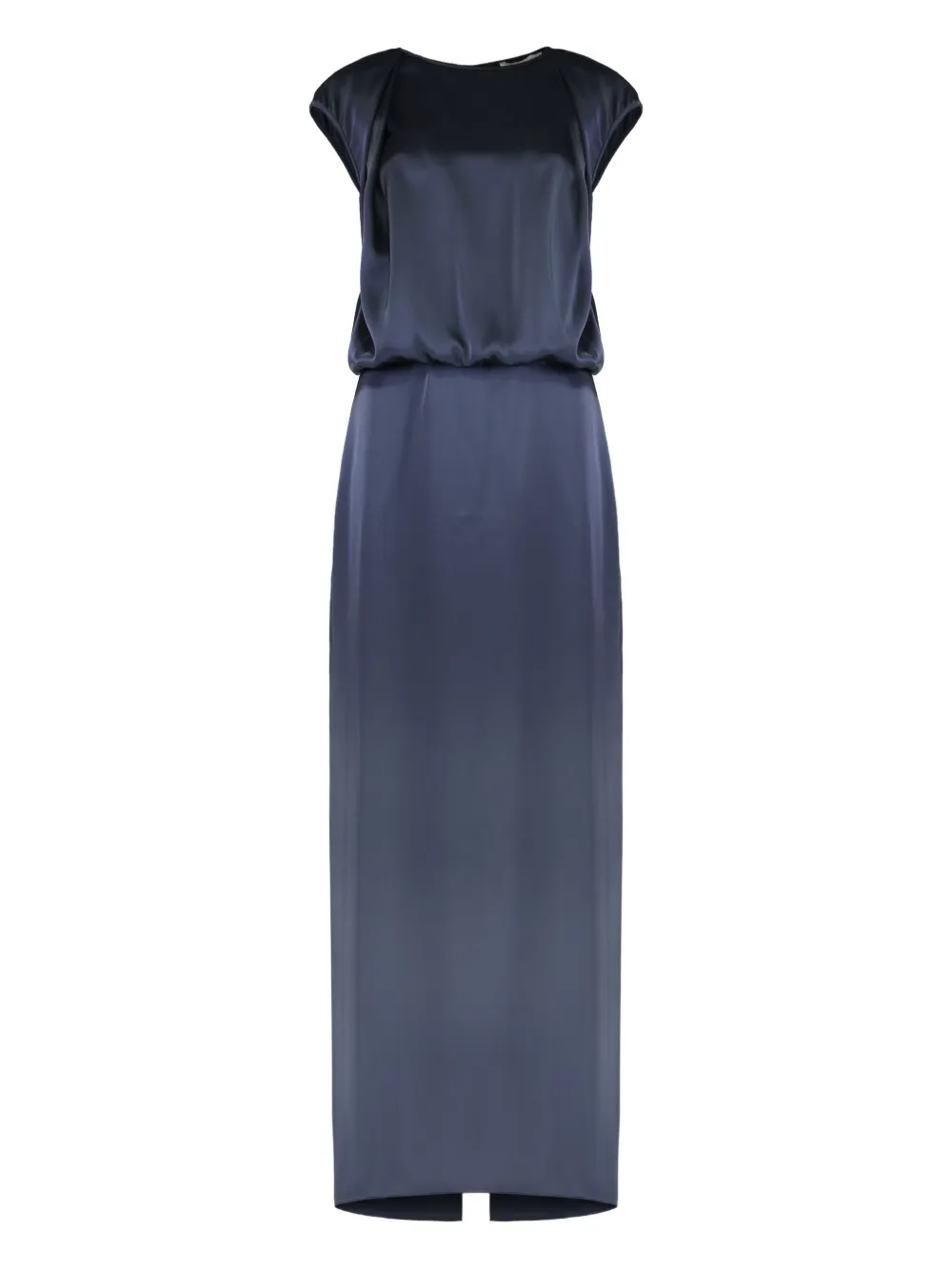 

Атласное платье с разрезом сзади Les Filles D'Eva, синий