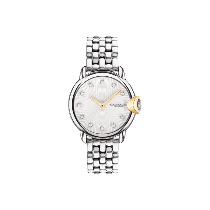 

COACH Часы ARDEN European/US Watch Quartz Movement Stainless Steel Strap White Dial Women's Watch