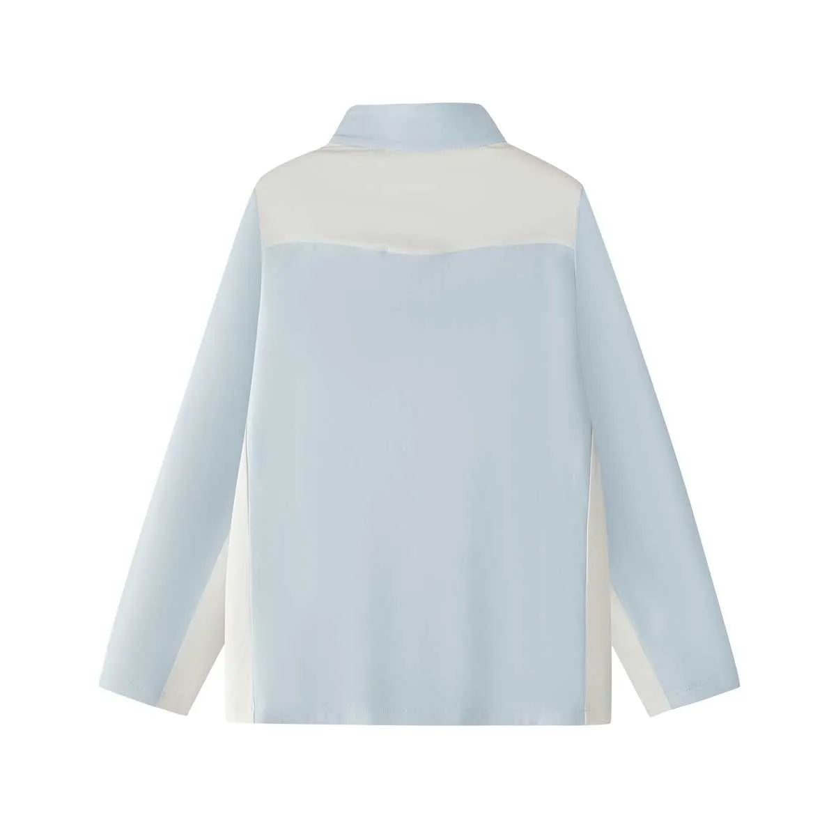 Футболка с воротником стойкой FILA KIDS, Sky Light Blue — фото 3