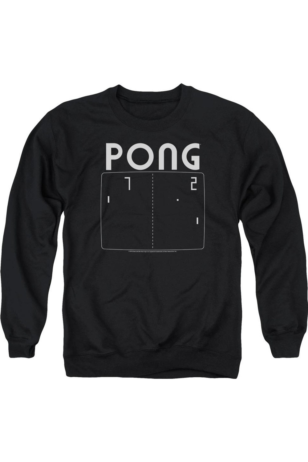 

Atari Pong Screen Adult Толстовка с круглым вырезом Gildan, черный