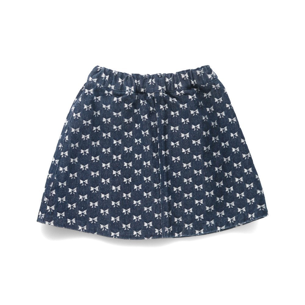 Джинсовая юбка с принтом в виде лент Branshes, Navy blue — фото 2