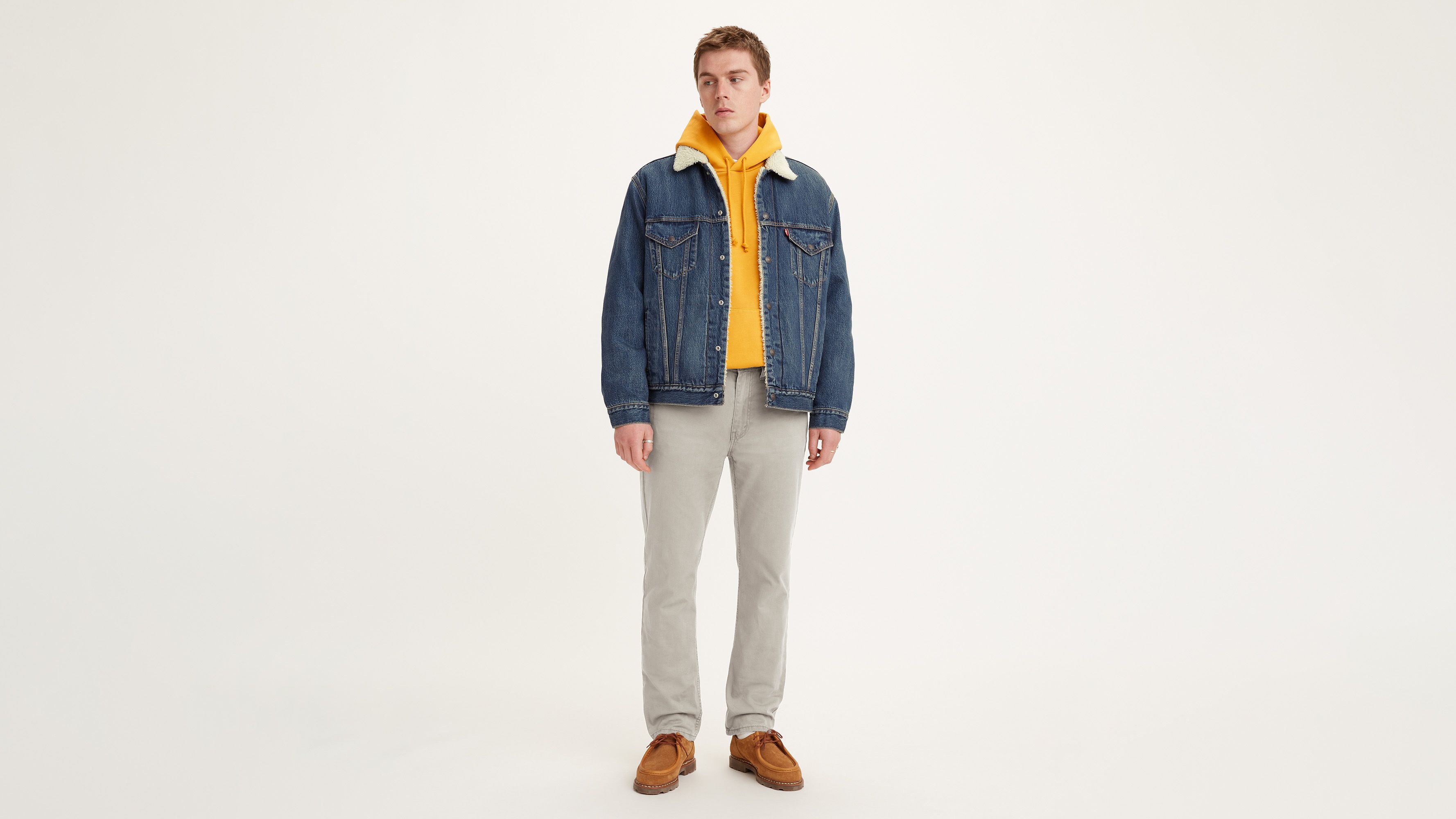 

514 Прямые мужские джинсы Levi's, цвет Pumice Stone - Brown - Stretch
