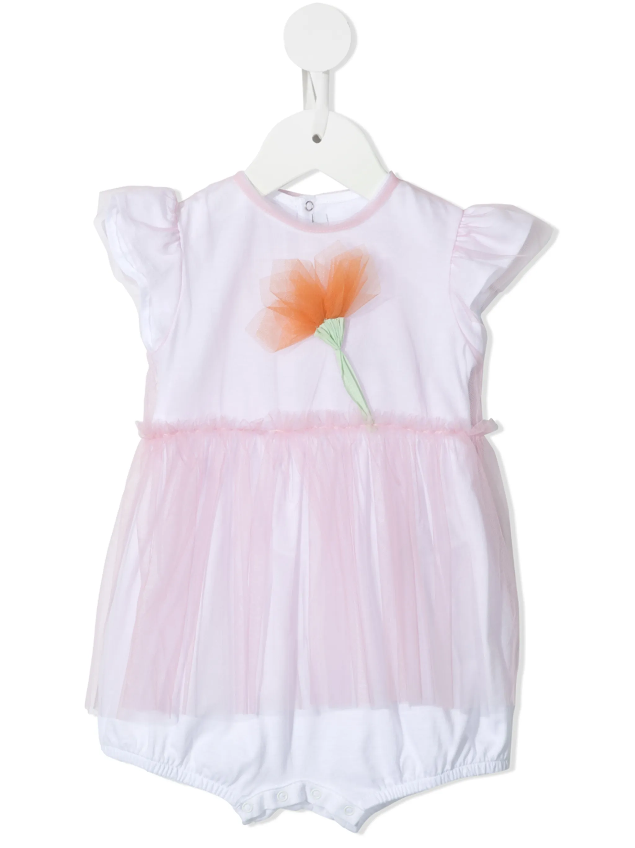 

Ромпер с юбкой из тюля Il Gufo, розовый