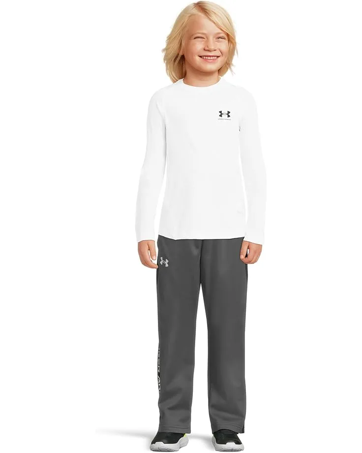 Брюки Under Armour Kids Brawler 2.0 Pants (Big Kids), Pitch Gray/White — фото 4