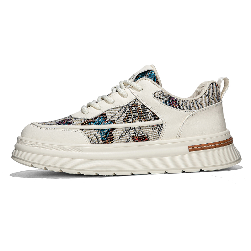 

Противоскользящие износостойкие низкие скейтерские кеды для мужчин Frank Mully, бежевый