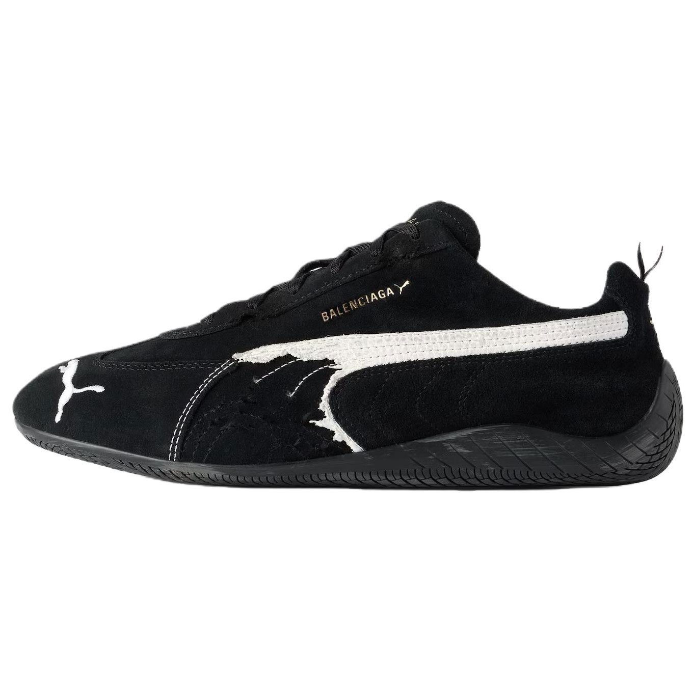Balenciaga Кроссовки PUMA x Speedcat Collection с тонкой подошвой, низкие, повседневные, унисекс, черные