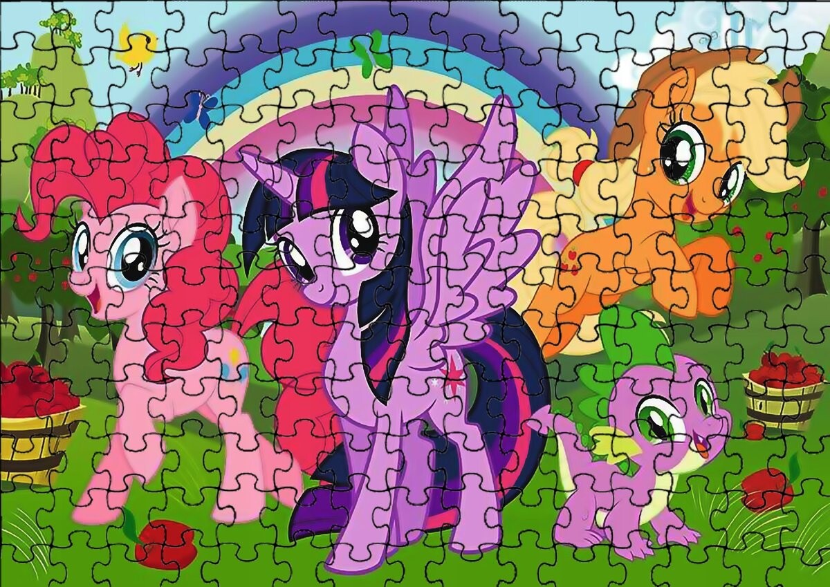 

Пазл 35 деталей: My Little Pony + Сумка с принтом bez marki