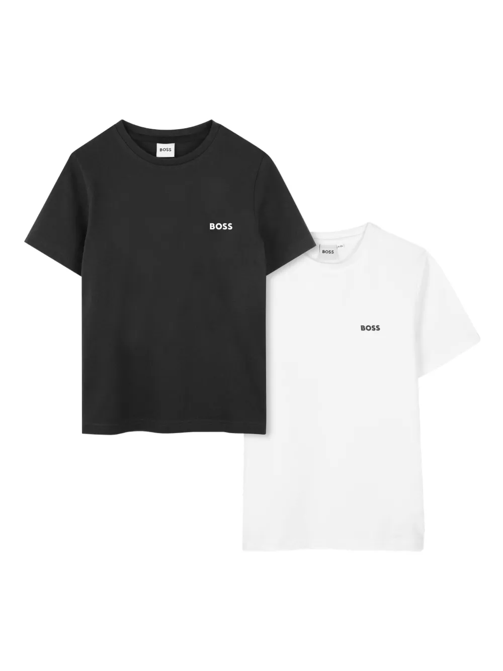 

Футболка с логотипом (комплект из двух) BOSS Kidswear, черный