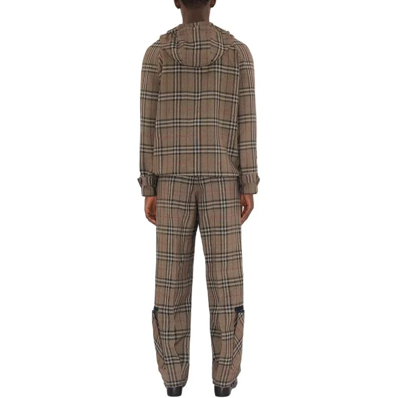 Брюки карго Burberry Checked, Khaki — фото 4