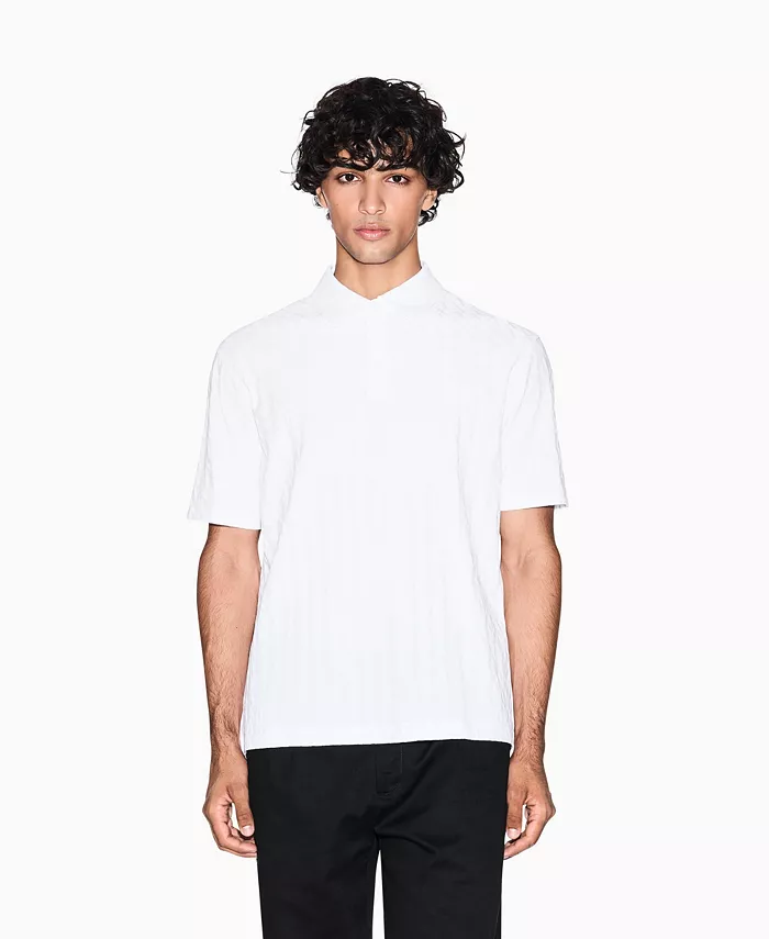 

Мужская поло с коротким рукавом из мерсеризованного хлопка жаккард A|X Armani Exchange