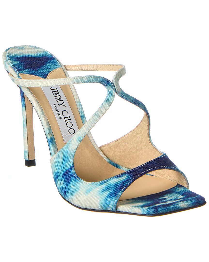 Сандалии из денима Jimmy Choo Anise 95, синий