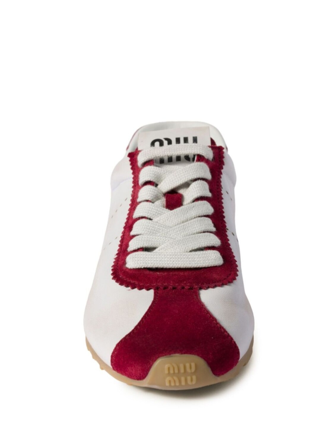 Miu Miu кроссовки Plume, белый — фото 4