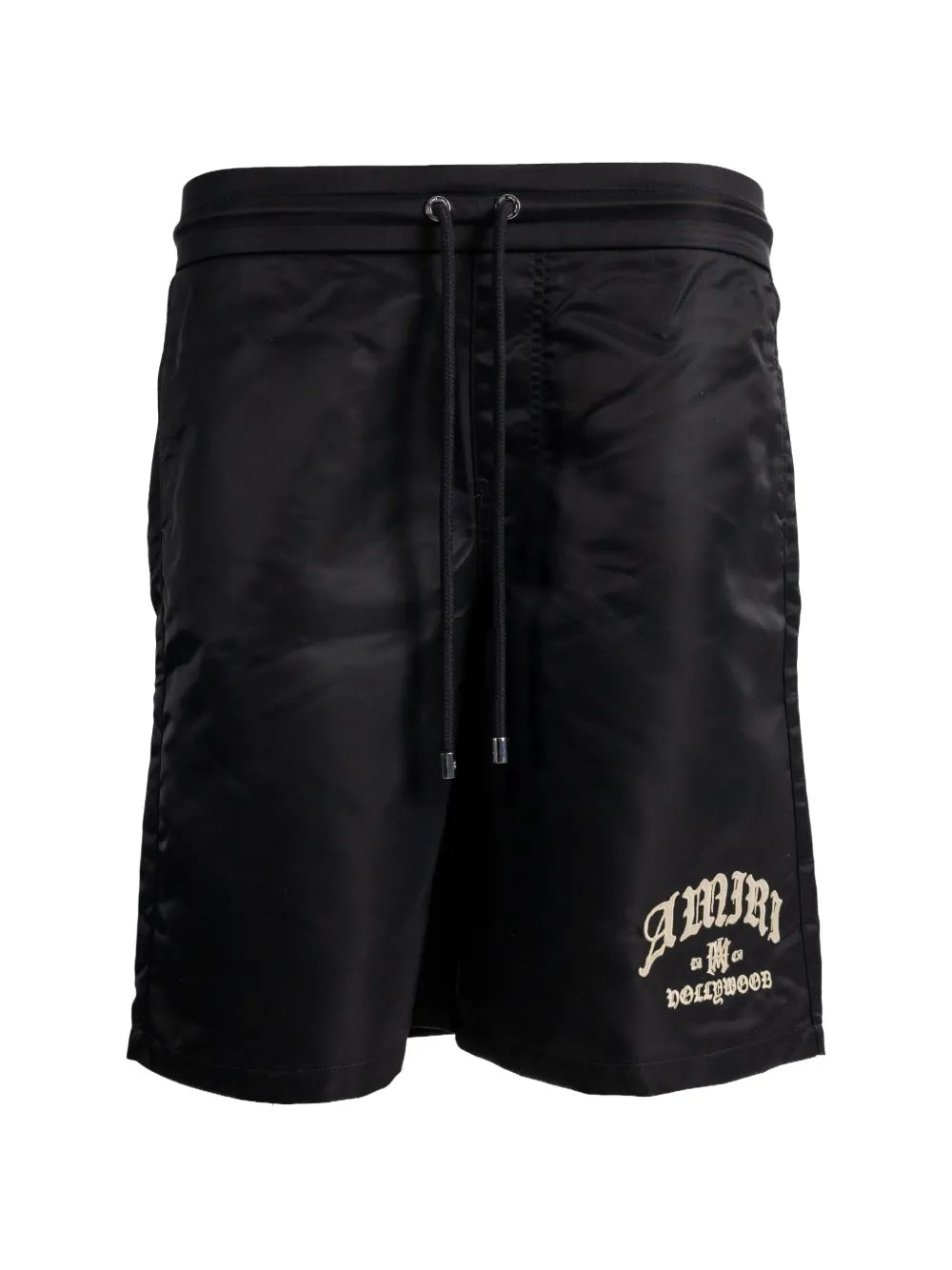 

Шорты с принтом и кулиской Amiri, черный