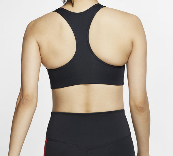 Кроссовки swoosh medium-support 1-piece pad sports bra Nike, черный — фото 3