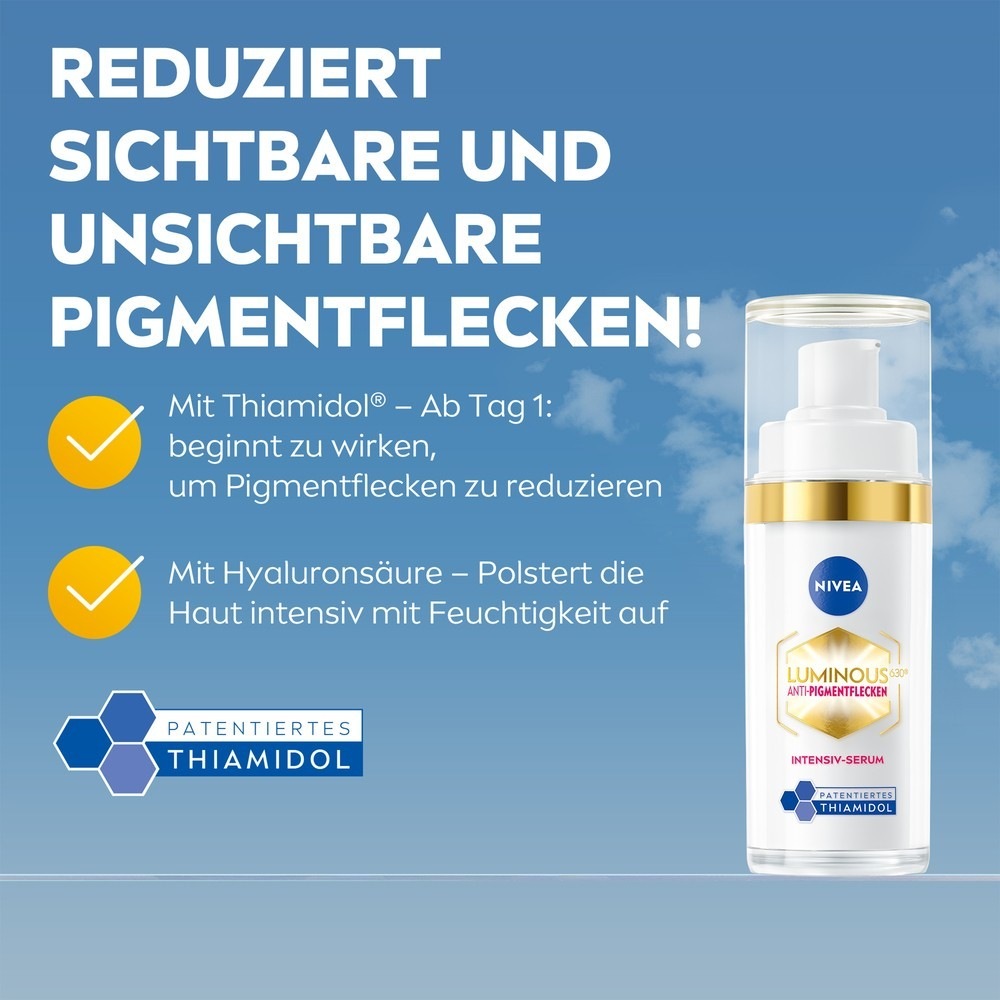Флюид Nivea — Для лица luminous 630 cellular luminous630 anti-pigmentflecken intensiv-serum , объем, 30 мл — фото 3