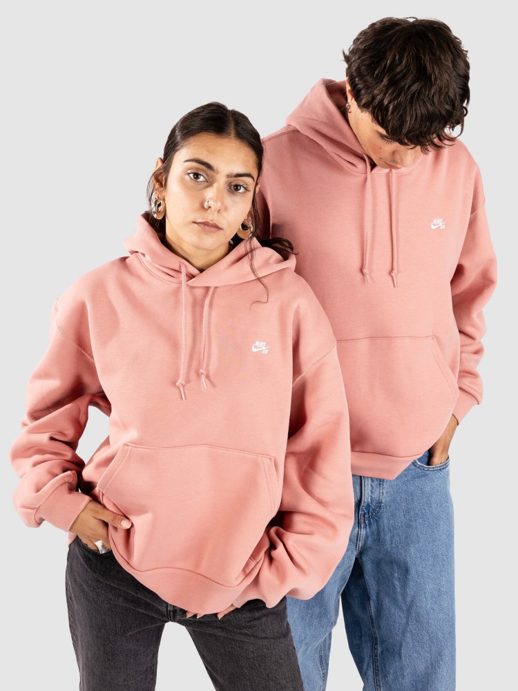Толстовка Nike Sb Skate Hoodie, red stardust/white — фото 2