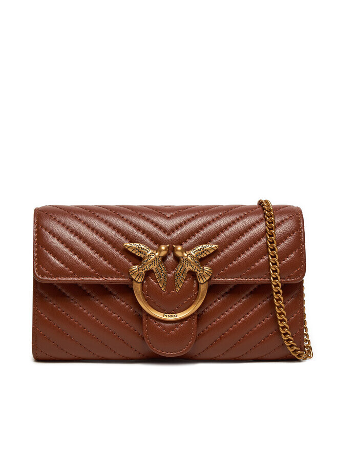 

Вечерняя сумка PINKO Love One Wallet C AI 24-25 PLTT 100062 A0GK, коричневый