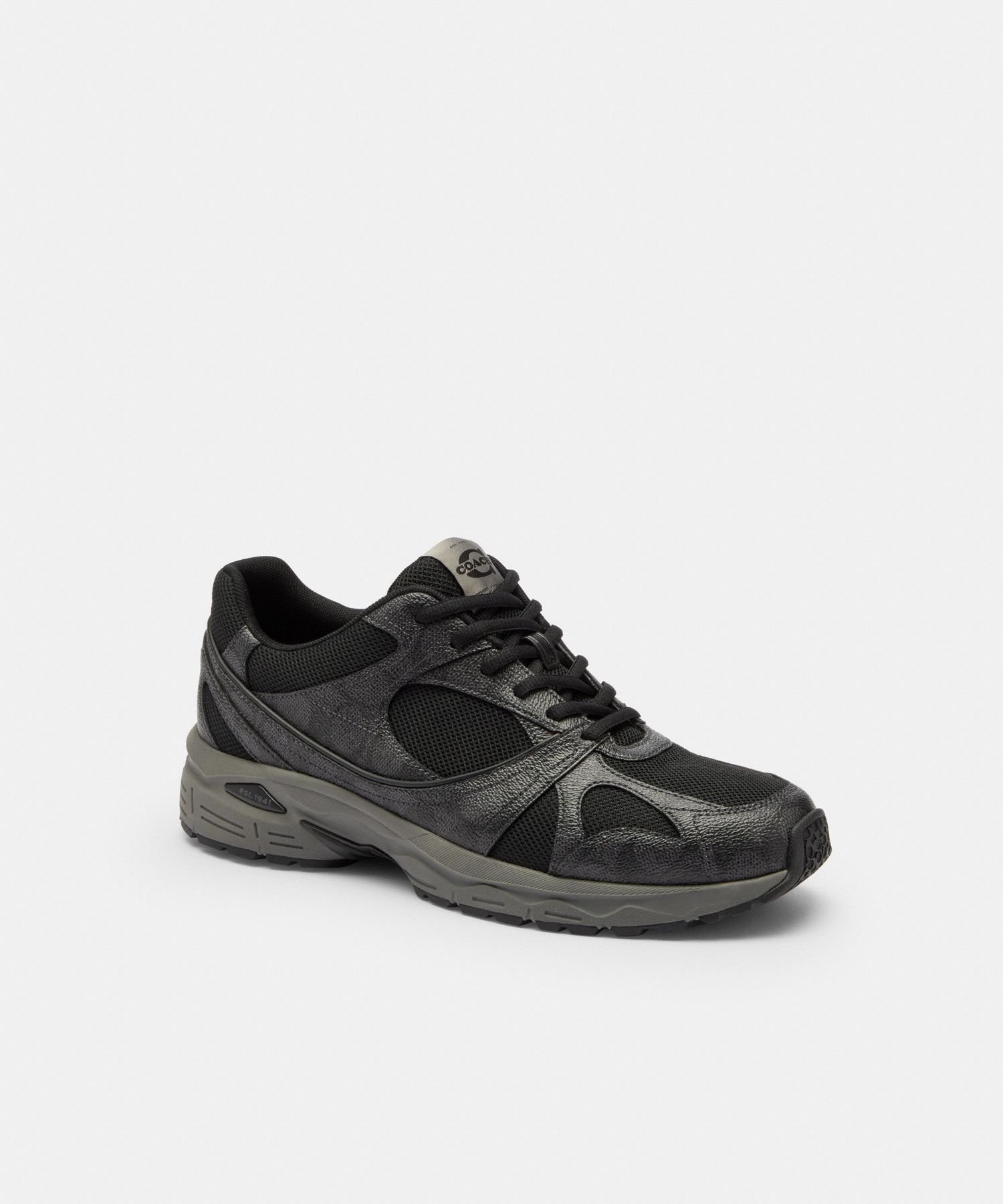 Спортивные кроссовки Signature Canvas COACH OUTLET, BLACK