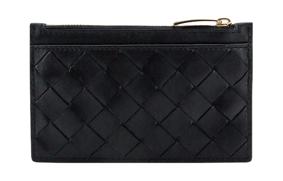 Bottega Veneta Кожаный кошелек для женщин черный — фото 2