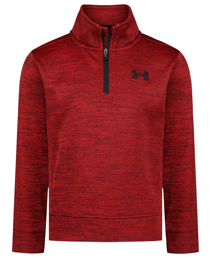 

Детская толстовка с длинным рукавом и четверть-молнией для мальчиков 2T-7 Under Armour, красный