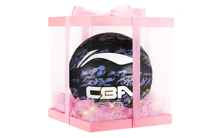 

LINING Коллекция CBA баскетбольный мяч PU фиолетовый размер 7 тренировочный соревновательный unisex Китай