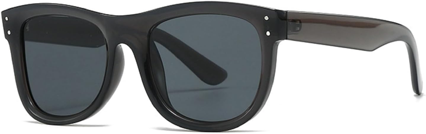 

Модные квадратные солнцезащитные очки-пилот для женщин, стильные очки для вождения с защитой от УФ-излучения, винтажные большие солнцезащитные очки для мужчин mincl, Grey