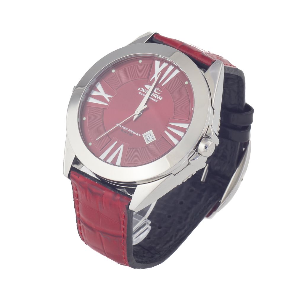 

Мужские часы Chronotech Leather, черный