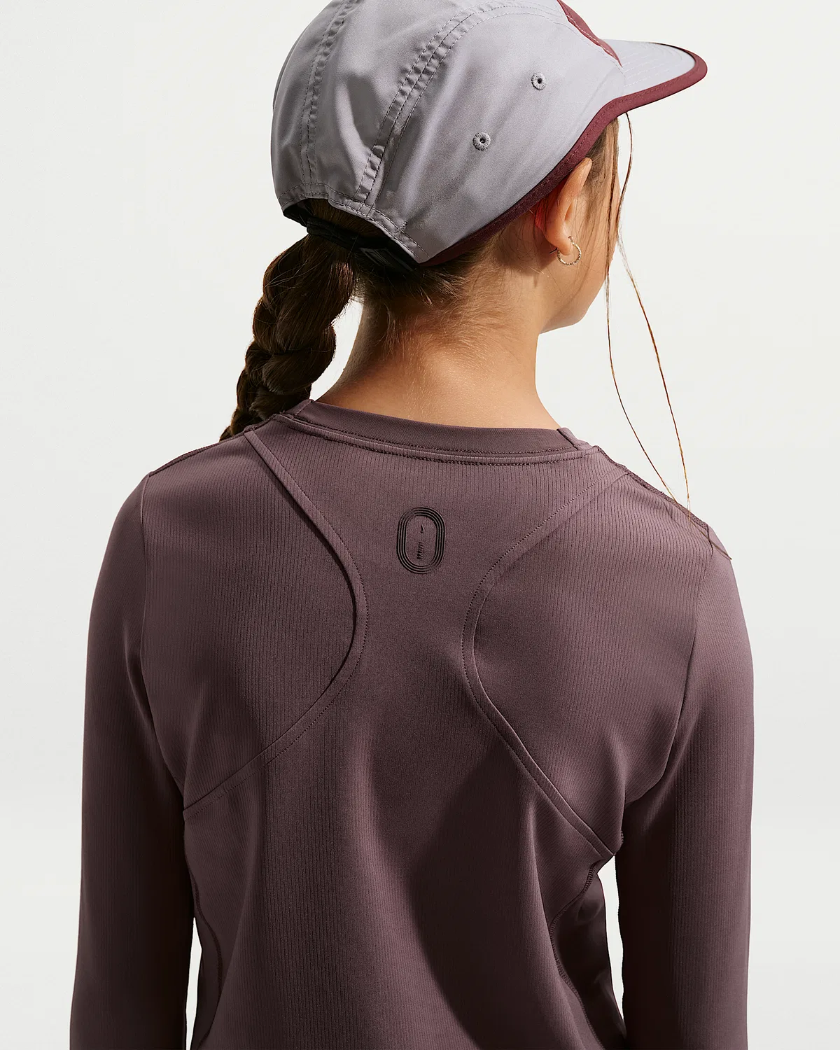 Детская футболка Nike MAVN Dri-FIT Ribbed с длинным рукавом, Tattoo/Tattoo/Tattoo — фото 2