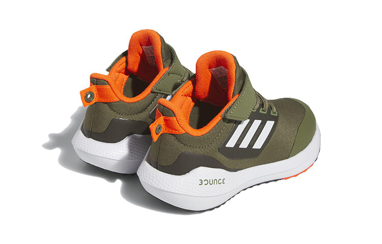 Кроссовки Eq21 Run 2.0 Kids, низкие, зеленые/оранжевые/белые Adidas — фото 4