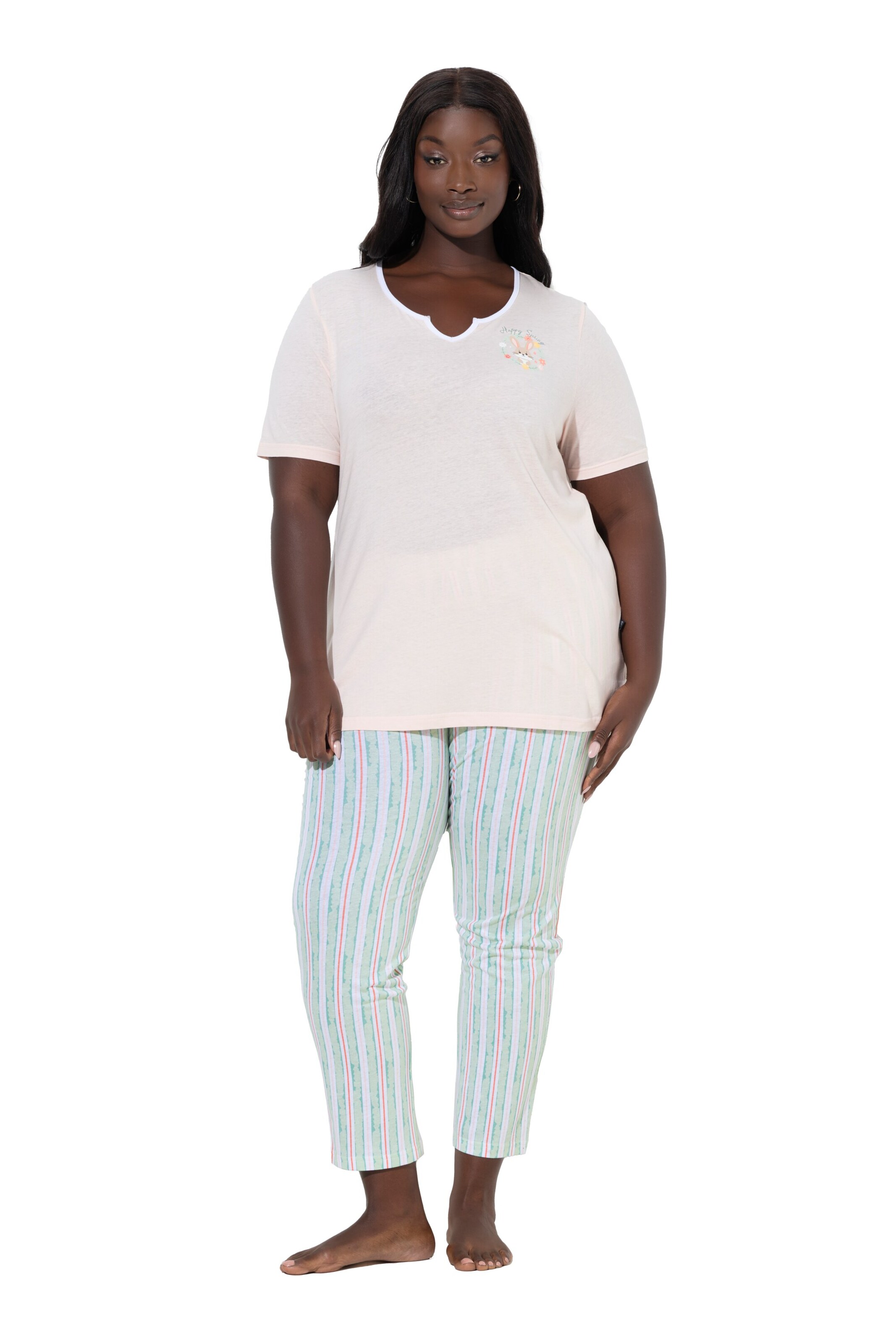 

Ulla Popken Пижама в пастельно-розовом цвете