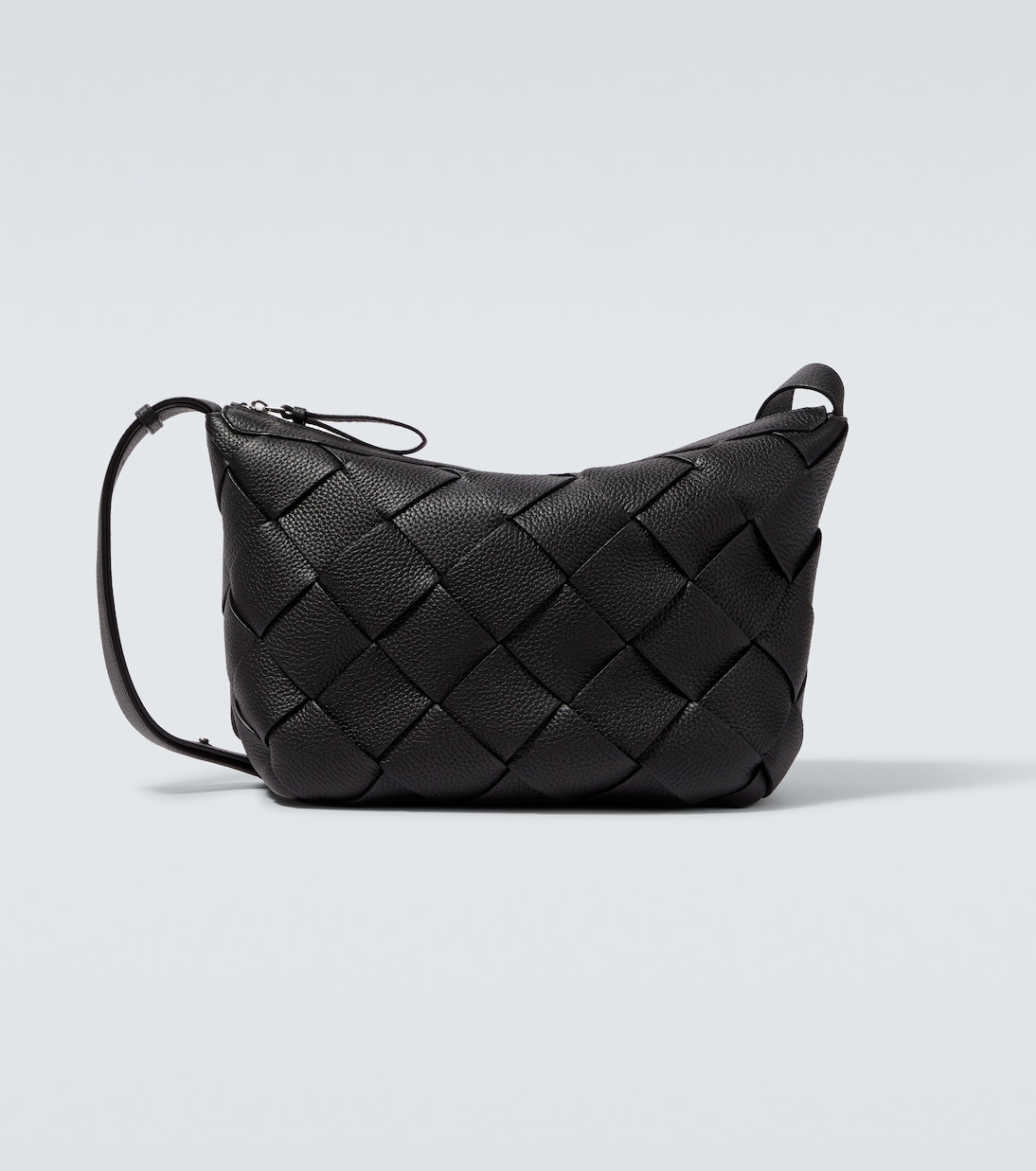 

Кожаная наплечная сумка Diago Intreccio Bottega Veneta, Black - Silver