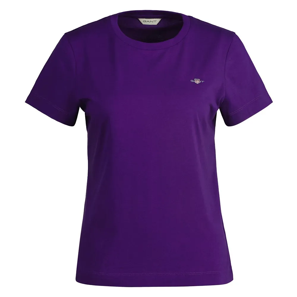 

Футболка Gant Shield Regular Fit, фиолетовый