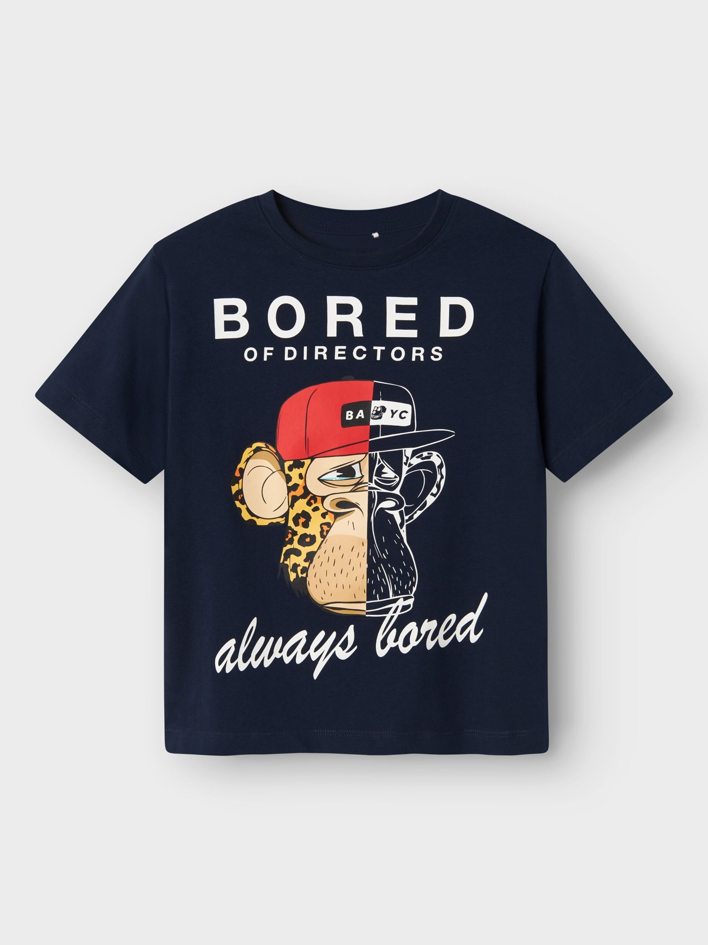 NAME IT Футболка 'Bored Ape' в цвете Navy — фото 3