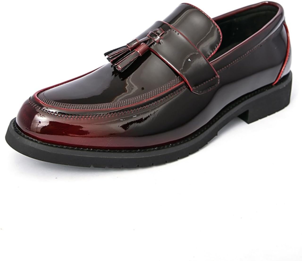 

Мужские модные лоферы Khwfjas с кисточками, элегантная официальная обувь - стильная для деловых мероприятий, событий и повседневной носки, красный