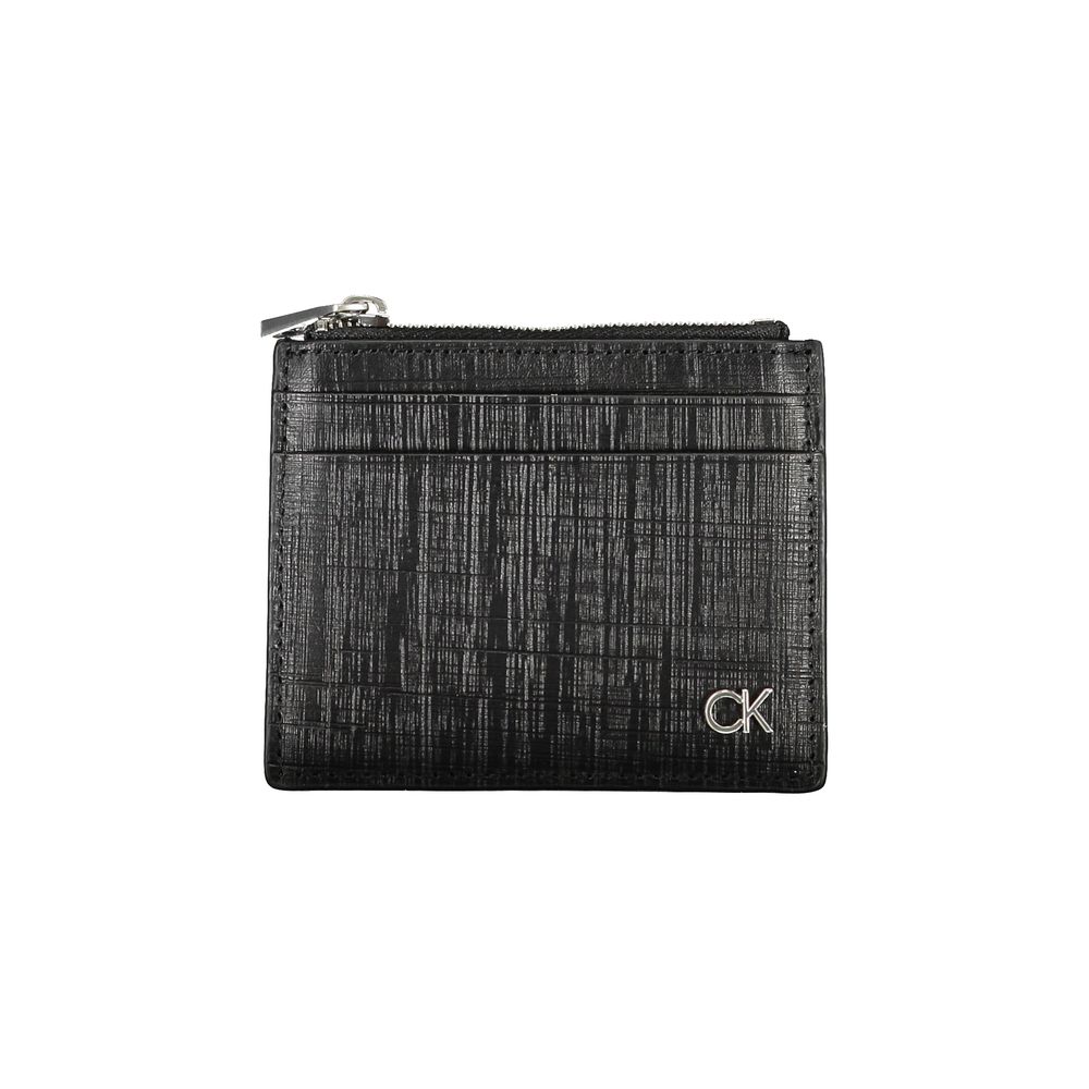 

Черный кожаный кошелек Calvin Klein